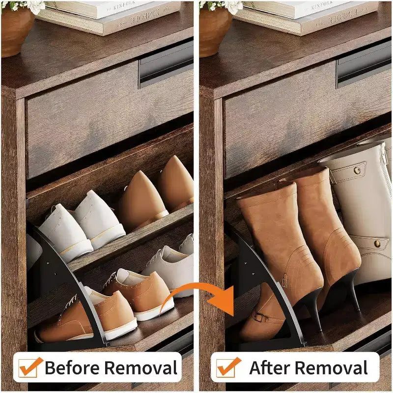 Meuble de Rangement à Chaussures Vintage pour Entrée