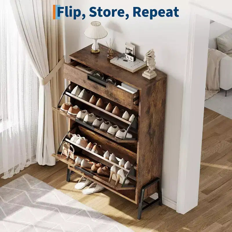 Meuble de Rangement à Chaussures Vintage pour Entrée