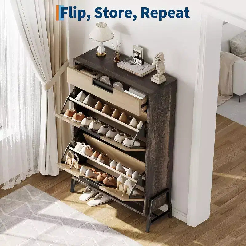 Meuble de Rangement à Chaussures Vintage pour Entrée