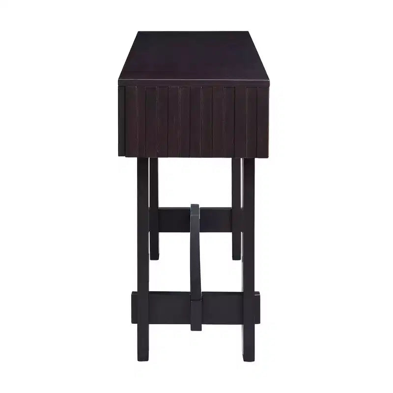Console en bois massif avec tiroir de rangement de 52 pouces