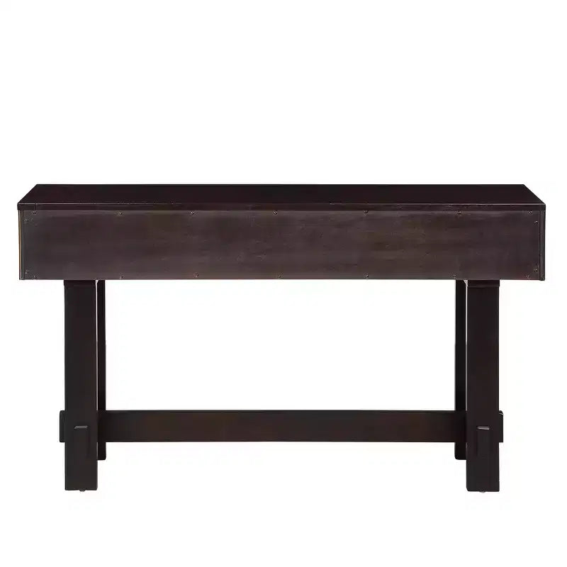 Console en bois massif avec tiroir de rangement de 52 pouces