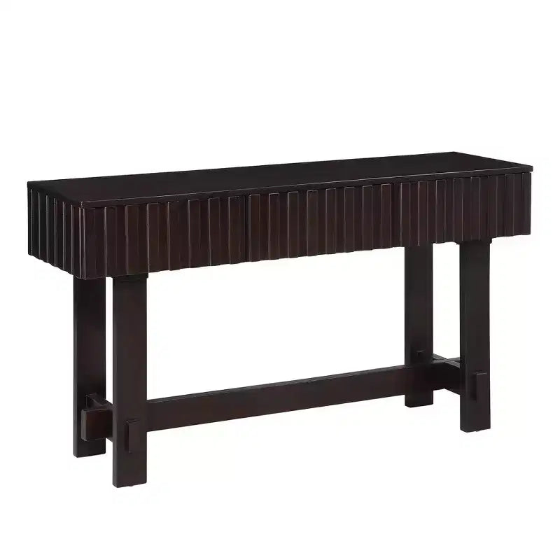 Console en bois massif avec tiroir de rangement de 52 pouces