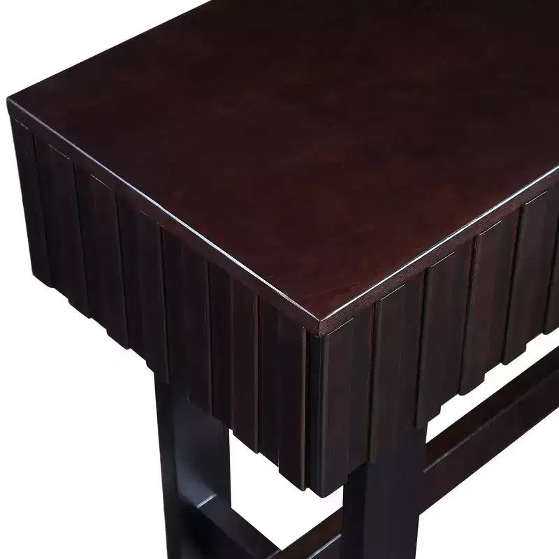 Console en bois massif avec tiroir de rangement de 52 pouces
