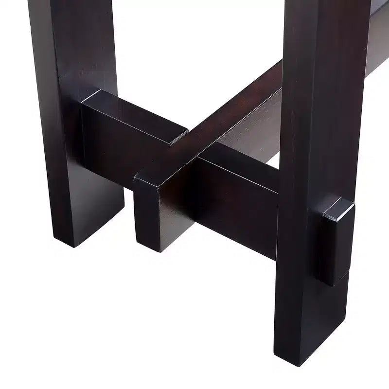 Console en bois massif avec tiroir de rangement de 52 pouces