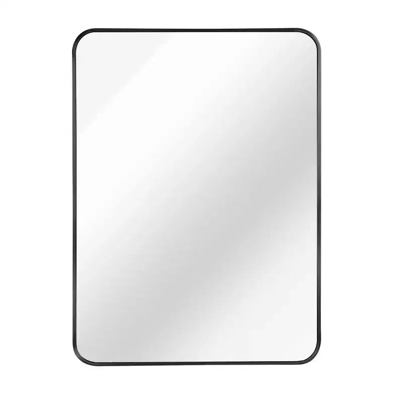 Miroir de salle de bain rectangulaire avec cadre en aluminium Miroir de courtoisie