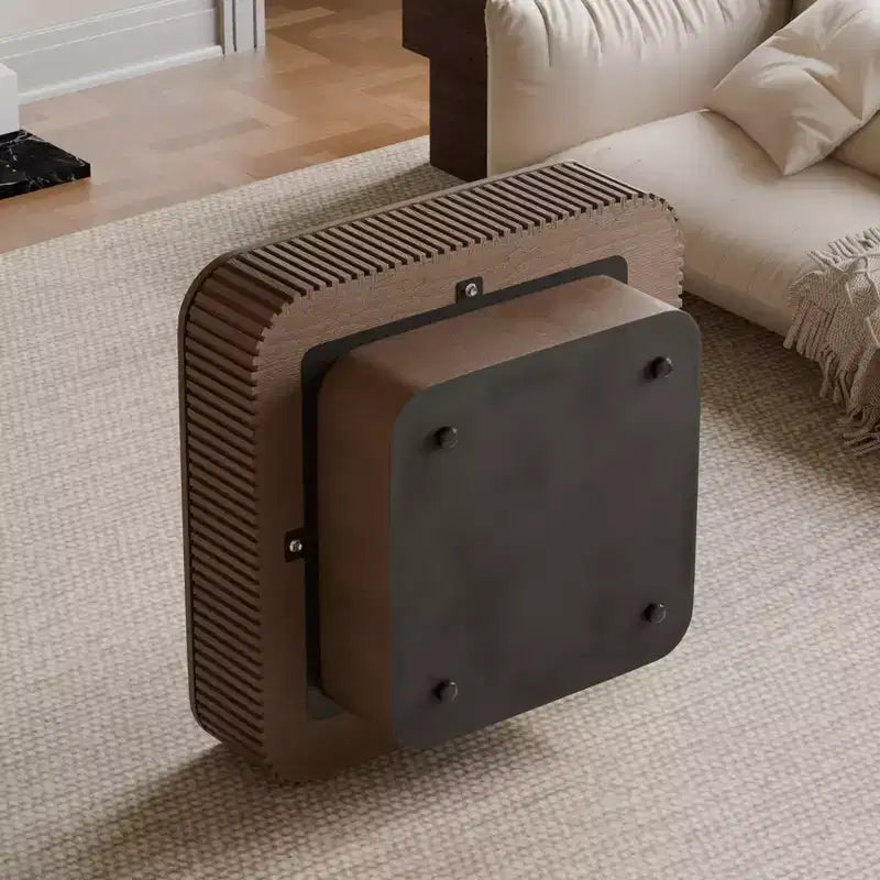 Table basse carrée moderne en bois avec couvercle à charnière