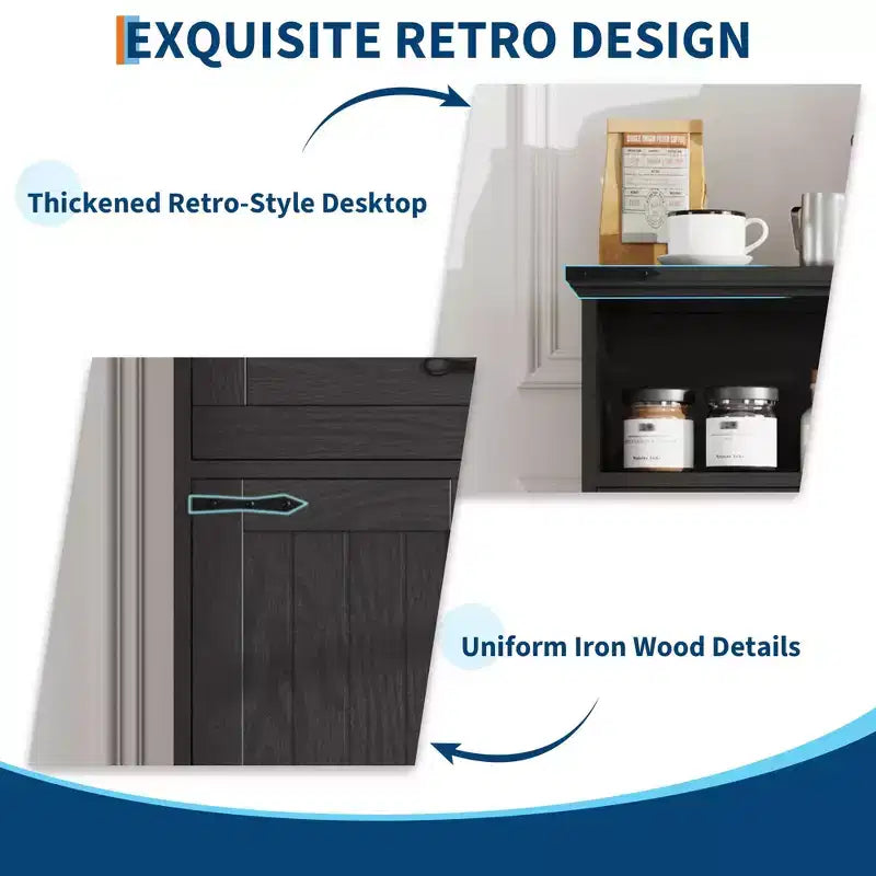 Meuble de salle de bain de style campagnard avec portes et tiroirs, meuble de rangement autoportant à texture bois