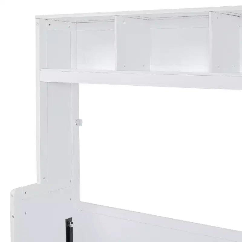 Lit escamotable Full/Queen avec armoire en bois et tiroirs, lit mural pliant pour chambre d'amis ou petite pièce
