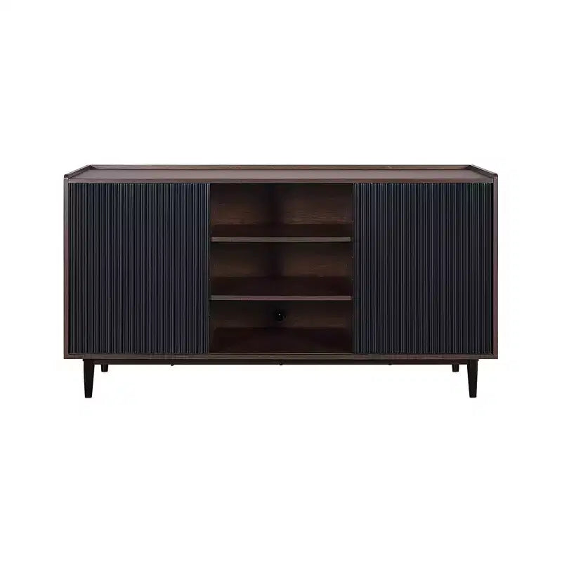 Buffet/Crédence moderne du milieu du siècle à 2 portes