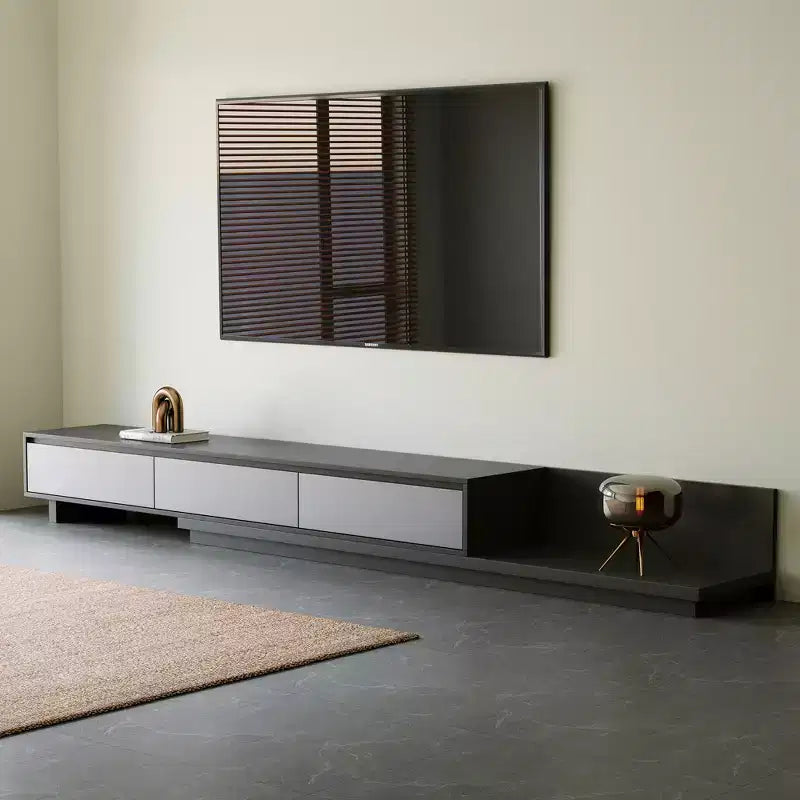 Luck Live Contemporary 78.7 Expandable TV stand With a maximum width of 141.7 With 3 Storage Drawers