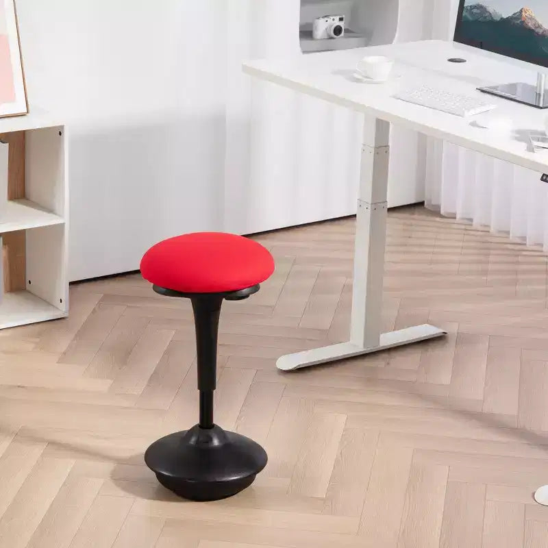 Siège sans dossier oscillant avec hauteur réglable, tabouret ergonomique actif avec mouvement de balancement rembourré