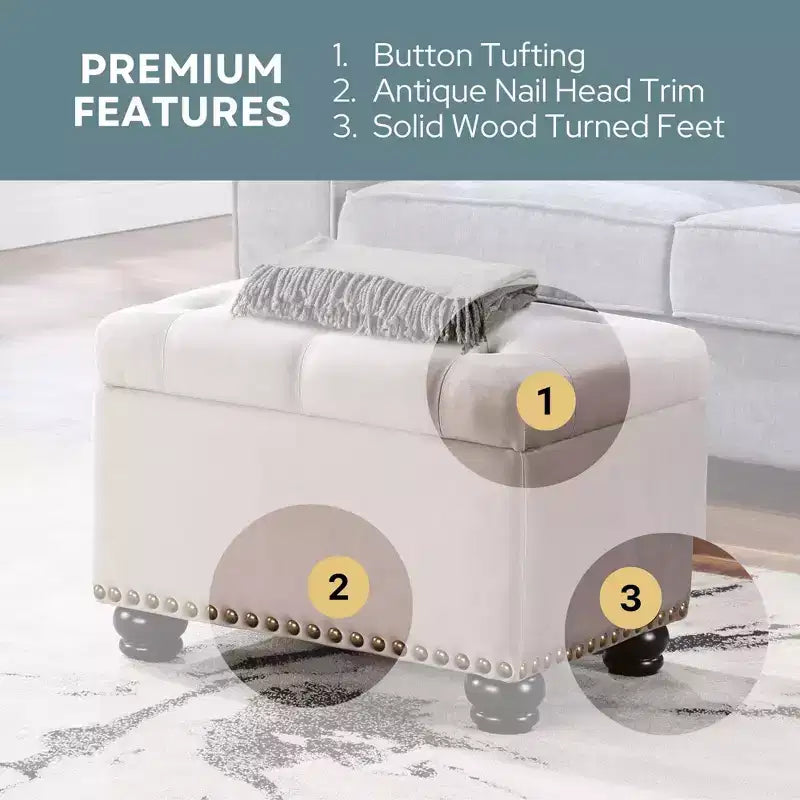 Pouf de rangement