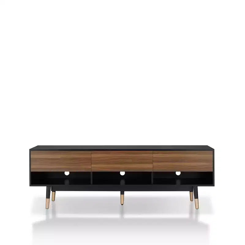 Meuble TV 3 tiroirs de style Mid-Century