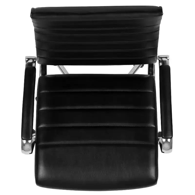 Chaise de bureau à dossier haut avec réglage pneumatique de la hauteur d'assise et pivotement à 360°