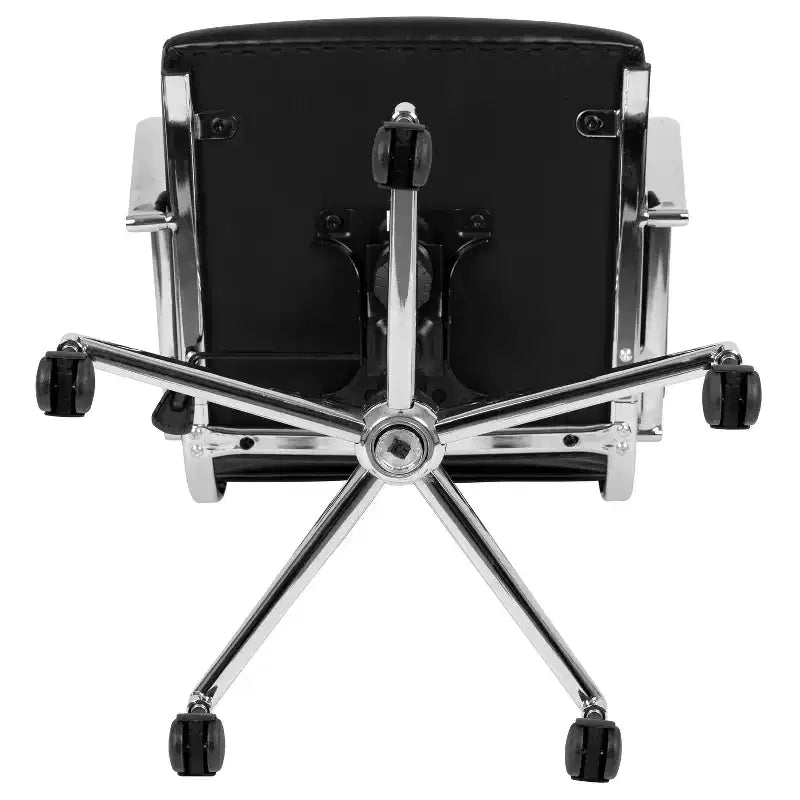 Chaise de bureau à dossier haut avec réglage pneumatique de la hauteur d'assise et pivotement à 360°