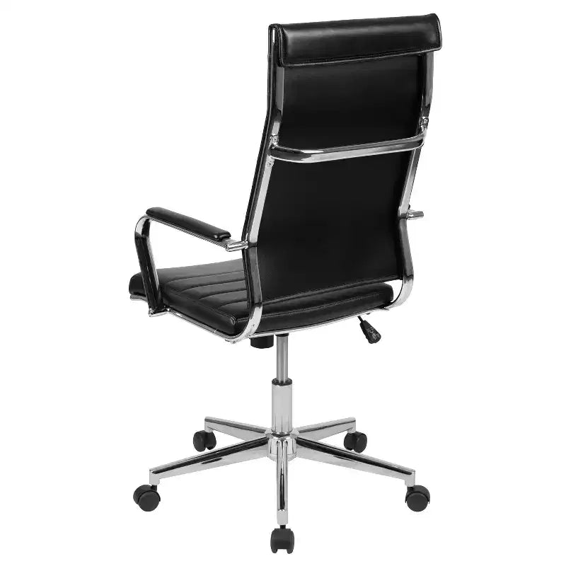 Chaise de bureau à dossier haut avec réglage pneumatique de la hauteur d'assise et pivotement à 360°